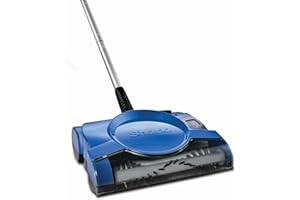 Shark Rechargeable Floor Sweeper, Motorized Brushroll, Compact Swivel Design, Easy-Empty Dust Cup, 10" Cleaning Path, Powerful Debris, Dust & Pet Hair Pickup, for All Floor Types, Blue, V2700Z