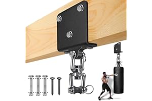 BeneLabel Support de Sac de Frappe, Fixation Poutre pour Sac de Boxe Suspension Crochet Lourd pour Accélérer l'exercice Entraînement Muay Thai Balançoire Hamac, 1000lbs