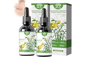 Ninnyi 2PCS Dendrobium Mullein Extract Drops Set, Lungs Cleanse