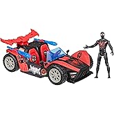 Marvel Spider-Man VenomVersus Epic World of Action Miles Morales Remix Blast Racer Fig&uuml;r ve Oyuncak Araba, S&uuml;per Kahraman Oyu