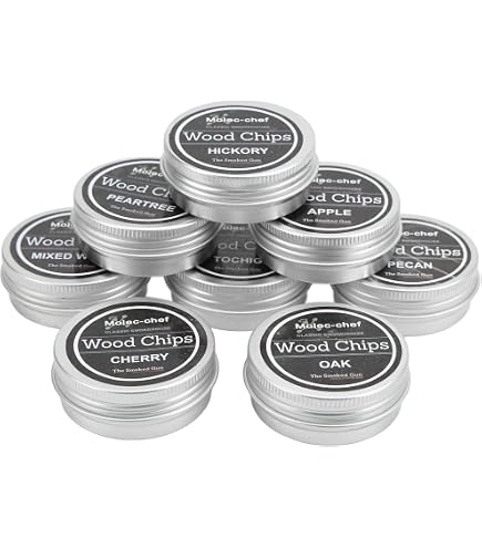 Tiardey Kit Fumoir Cocktail Avec 4 Copeaux De Bois - Parfait Pour Whisky Et Cocktails