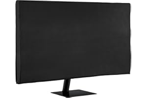 kwmobile Cubierta Compatible con Samsung Smart Monitor 32" (M8 / M7 / M5) - Funda Protectora para Pantalla Antipolvo - Protector Negro