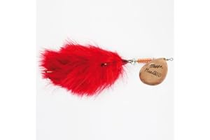 Mepps Giant Marabou Bucktail Spinner Copper / Red