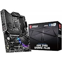 MSI MPG Z490 GAMING PLUS Motherboard ATX, LGA1200, DDR4, LAN, USB 3.2 Gen2, Type C, M.2, DisplayPort, HDMI, Pre…