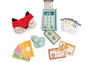 Tender Leaf Toys General Stores Till - Pretend Play Shopping Cash Register For Children Ages 3+ (Money Pack)