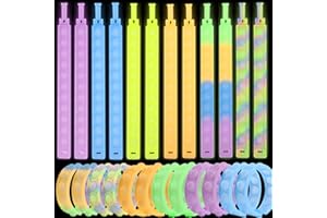 Yeefunjoy Lot de 24 jouets fluorescents Pop it Bracelet Bubble Fidget Toy, Pop Bubble Fidget Jouet anti-stress, Fluorescent Push Pop Bracelet Bubble Fidget Toys Poppet Bracelet pour Enfants et adultes