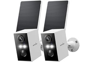 wansview Solar CCTV Camera Outdoor Wireless, 2K Outdoor Cameras House Security, Battery Operated Home Security, PIR Detection, Colour Night Vision, TF Card & Cloud Storage, IP65, 2P