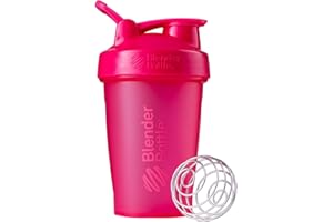 BlenderBottle Classic Loop Shaker mit BlenderBall, optimal geeignet als Eiweiß Shaker, Protein Shaker, Wasserflasche, Trinkflasche, BPA frei, skaliert bis 400 ml, 590 ml, fashion pink