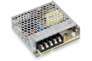 eurekaled – Fuente Meanwell 75 W 24 V, Modelo lrs-75 – 24 conmutada, tensión constante, no impermeable IP20, transformador de AC 220 V a DC 24 V, compatible con Strip LED, cod. 0175