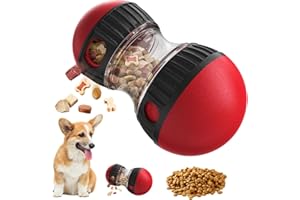 Bcuuozeeing Zabawka inteligencyjna dla psów – zabawka dla psa, inteligencja, interaktywna zabawka dla psów, piłka do karmienia dla psów, powolny karmnik dla psów, piłka smakołykowa dla małych i