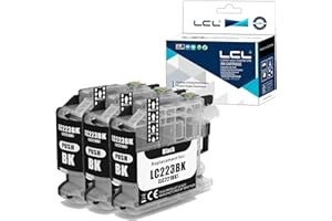 LCL Kompatybilny wkład atramentowy LC221 LC223 LC223XL LC221BK LC223BK (3 czarny) zamiennik dla Brother MFC-J4420DW J4620DW J4625DW J5320DW J5620DW J5625DW J5720DW J480DW J88880DW J8880DW DCP-J4120DW J562DW