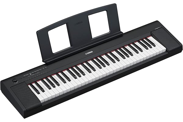 Yamaha Piaggero NP-15 Clavier numérique avec 61 touches et 15 voix instrumentales, léger et portable