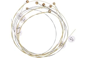 EXCEART 7 piezas Lyra arpa reemplazo de cuerdas de metal cuerda instrumento musical accesorios para lira arpa Cembalo tabla de picar instrumento de cuerda cítaro