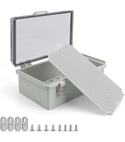 Scatola Derivazione Esterna, Scatola Di Collegamento Elettronica IP65 Impermeabile, Scatola Di Giunzione In ABS, Scatola Di Progetto Elettrico, ABS Plastica All'involucro Custodia, 26.5 X 18.5 X 9.5cm