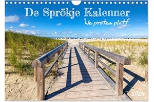 ‎CALVENDO De Sprökje Kalenner "We proten platt" (Wandkalender 2024 DIN A4 quer), CALVENDO Monatskalender