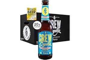 ‎CREW REPUBLIC CREW REPUBLIC 7:45 Escalation Double IPA Craft Bier (20 x 0,33l) | Hopfenintensiv & Stark | Gewinner World Beer Award 2020 | Inkl.1,60€ Pfand