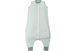 MOLIS & CO molis&co - śpiwór niemowlęcy z nogawkami – idealny na wiosnę i jesień – śpiwór dla niemowląt z nogawkami 1 tog – lekko wyściełany – 100% bawełna (Oeko-Tex 100), jakość premium – Vichy Green (120 cm)