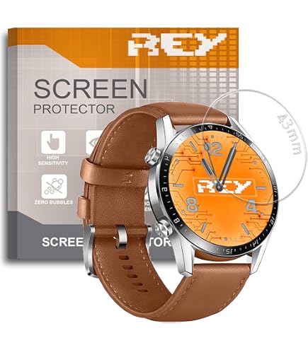 Savvies 6 Pellicole Protettive Per Orologi Circolari ø 40.5 Mm | Protezione Schermo Trasparente Anti Graffio E Anti Urto