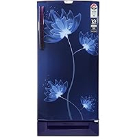 Godrej 190 L 4 Star Inverter Direct-Cool Single Door Refrigerator (RD 1904 PTDI 43 DI GLASS BLUE, Glass Blue, Base stand…