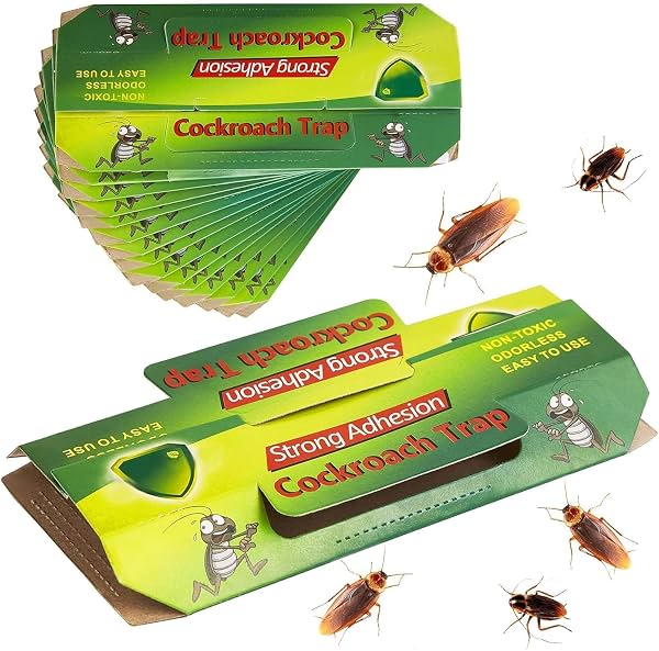 Cockroach Trap |Eco-Friendly, Non-Toxic| Pesticide Free Sticky Glue Traps for Effective Cockroach Control |Best use for Kitchen, Room, Home Pack of 5