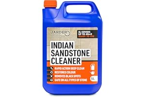 Jarder Indian Sandstone Cleaner 5L – Removes Dirt, Grime, Algae, Mould, and Black Spots, Restores Colour, Safe on All Stone Types