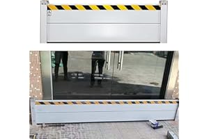 BXYWMDGB Aluminum Alloy Flood Barrier, Heavy Rain Resistant Flood Defence Barrier Garage Door Reusable, for Basement Front Door Driveway,001,170 * 60cm