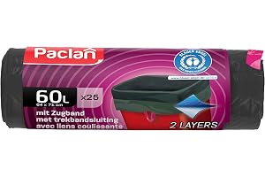 Paclan Dragpåse 25 x 60 l blå ängel, grön