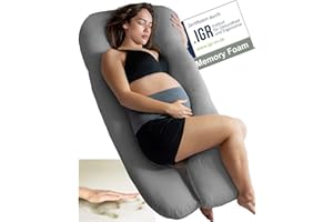 ‎TRAUMREITER Traumreiter Seitenschläferkissen Visco L langes Wendekissen Memory Foam [orthopädisch] + Watte Seite | Schwangerschaftskissen zum Schlafen, Stillkissen Kissen, Komfortkissen mit Bezug Grau Eco