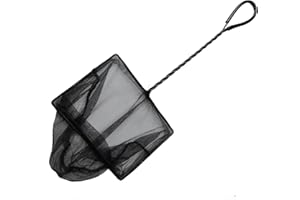 FINEST-FILTERS Aquarium Fish Net Super Soft Nylon Mesh Rust Proof 3", 4", 5", 6", 8", 10", 12", 14" Sizes - Fish Net Ideal for Delicate Fish