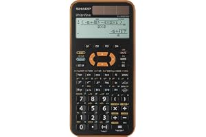 Sharp EL-W531 XG-YR Vetenskaplig miniräknare WriteView Display Metallisk Orange 335 Funktioner TWIN-Power för grammatik/gymna