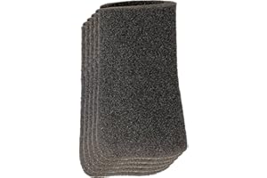 Original Einhell Foam Filter Set (5x Foam Filters for Einhell Cordless Wet/Dry Vacuum Cleaner TE-VC 18/10 Li, 70 mm, 10 mm Thick Foam, Tear-Resistant)