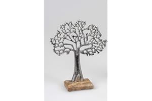 Formano Aluminiowe drzewo życia z drewna mango ok. 27 cm