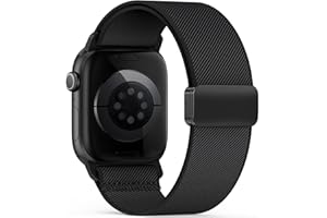 Yoohoo Elastisch Armband für Apple Watch Armband 40mm 42mm 44mm 46mm 41mm 45mm 38mm 49mm,Nylon Stoff Band Sport Strap Damen Herren für iWatch Series 11 10 9 8 7 6 5 4 3 SE/2 Ultra/Ultra 2/3