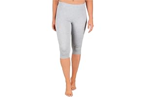 SES Capri Leggings Women's Cotton 32-34 to 56-58 / Opaque Women's Capri Leggings / Elastic Women's Leggings 3/4 Long Cotton / Women's Capri Leggings with Perfect Fit