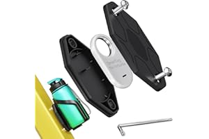 NICEDACK Soporte de bicicleta para Samsung Galaxy SmartTag2, soporte de bicicleta para SmartTag2 soporte oculto en soporte para botella, resistente al agua, con tornillos de seguridad antirrobo