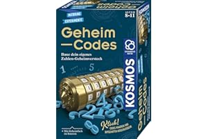 Kosmos 658076 Geheim-Codes, Baue EIN eigenes Zahlen-Geheimversteck, Codes knacken, Nachrichten und Geheimnisse verschlüsseln, Experimentierset für Kinder ab 8-11 Jahre, Kryptex Mitbringsel Geschenke