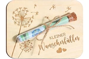 Aevorant Geldgeschenk-Set mit Holzschild und Blumenmotiv – Inkl. Reagenzglas, Juteseil & Umschlag. Einzigartiges Geschenk zur Hochzeit oder als symbolisches Präsent zum Geburtstag