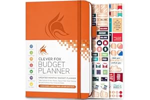 ‎CLEVER FOX Clever Fox Budget Planer - Ausgaben Tracker Botizbuch. Monatliches Budgetierungsjournal, Finanzplaner und Rechnungsbuch zur Kontrolle Ihres Geldes, A5 - Orange (Englisch)