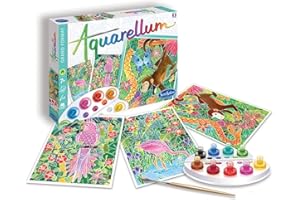 SentoSphère - AQUARELLUM - AMAZONE - Kit peinture - Peinture Aquarellable Magique - A partir de 7 ans - fabriqué en France