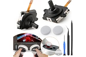 RongZy Lot de 2 joysticks de rechange pour Oculus Quest 2 pour manette Meta Quest 2 - Accessoire de rechange avec outils + 2 capuchons de joystick VR
