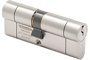 Sterling TS007 BS1 1 Star Police Approved Secured by Design Euro Door Cilindro, nichel satinato, 40 mm x 55 mm (95 mm totale)