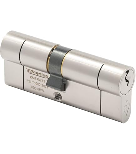 EPN4055V 5ピン ユーロシリンダー、ニッケル、40 x 55 mm。 Sterling