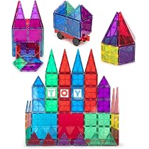Playmags Plaque De Base Magnétique 30x30 Cm – Socle De Construction Pour Tuiles Magnétiques, Stabilise Et Agrandit Les Constructions, Bleu Ou Rouge