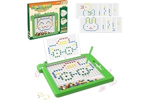 ZeYou Pizarra Magnetica Infantil, Pizarra Infantil con Bolígrafo magnético y 10 Tarjetas de Doble Cara, Juguetes Educativos de Viaje para Niños de 3 a 6 Años