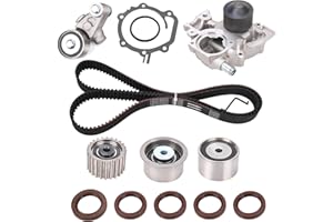 MNJWS Engine Timing Belt Water Pump Kit - Compatible with 2.5L 2006-2012 Subaru Forester, Impreza, Legacy, Outback EJ253 Engine - Replace TKF-006, TCK304, TCKWP304A