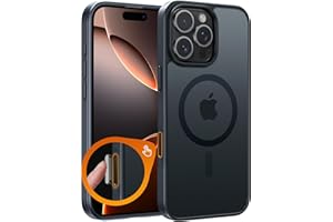 FNTCASE Etui do iPhone'a 16 Pro-Max: magnetyczne matowe półprzezroczyste etui na telefon z funkcją przechwytywania kamery | klasy wojskowej odporne na upadki odporne na upadki cienkie, wytrzymałe