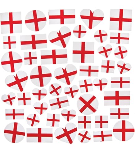 9 Adesivi BANDIERA INGLESE STICKERS ST GEORGE FLAG ENGLAND VINILE Impermeabile - Foto 6