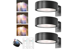 WHIZNOOK 3 Pezzi Quadri Senza Fili con Telecomando, 3 Colori Di Luce Regolabili Luce per Quadri Magnetiche, Luminosità Regolabileluci per Quadri da Parete Senza Fili per Quadri, Cornici, Ritratti, Opere D'Arte