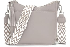 YISUOHOOM Bolso Mujer Bolso Bandolera Mujer PU Cuero Moda Regalos Para Mujer Gris Bolso Hombro Mujer para Viaje Trabajo Diario Escuela Compras Bag