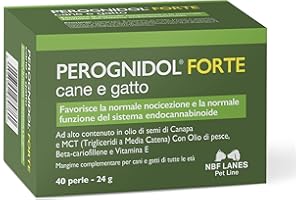 NBF Lanes | Perognidol FORTE Cane e Gatto, 40 perle, Favorisce la Normale Nocicezione e la Normale Funzione del Sistema Endocannabinoide